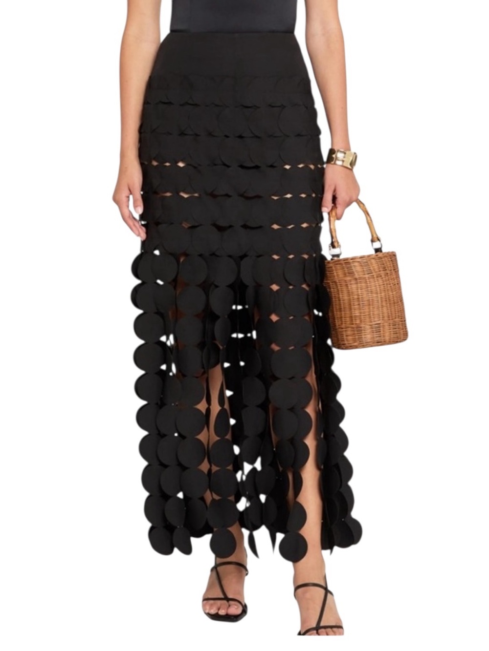 Few Moda Kourt Trista Geometric Circles Maxi Skirt